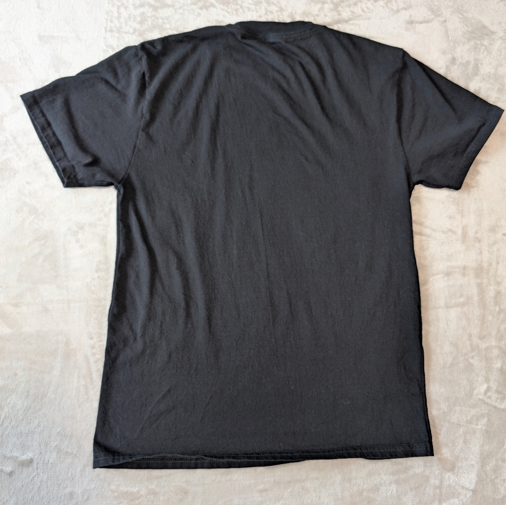 Primitive Worldwide Skateboard Black Blue Graphic Metal Punk Tee Alt Shirt Sz S image 6